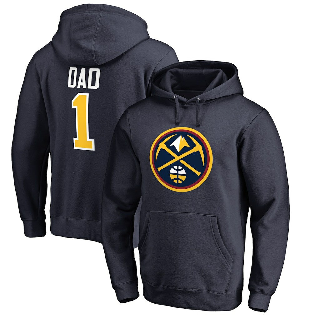 Denver Nuggets #1 Dad Pullover Hoodie sale On Sale