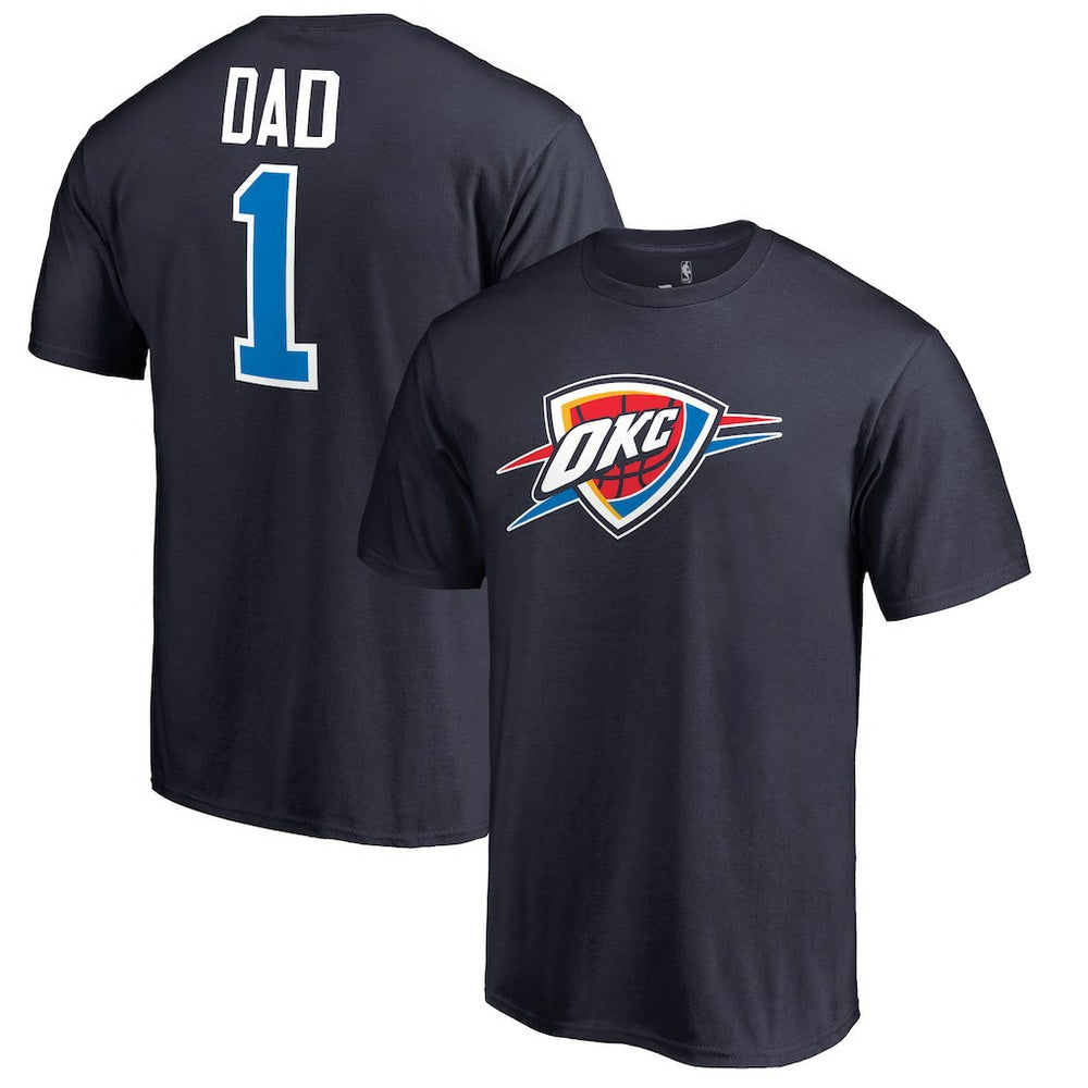 Oklahoma City Thunder #1 Dad T-Shirt On Sale