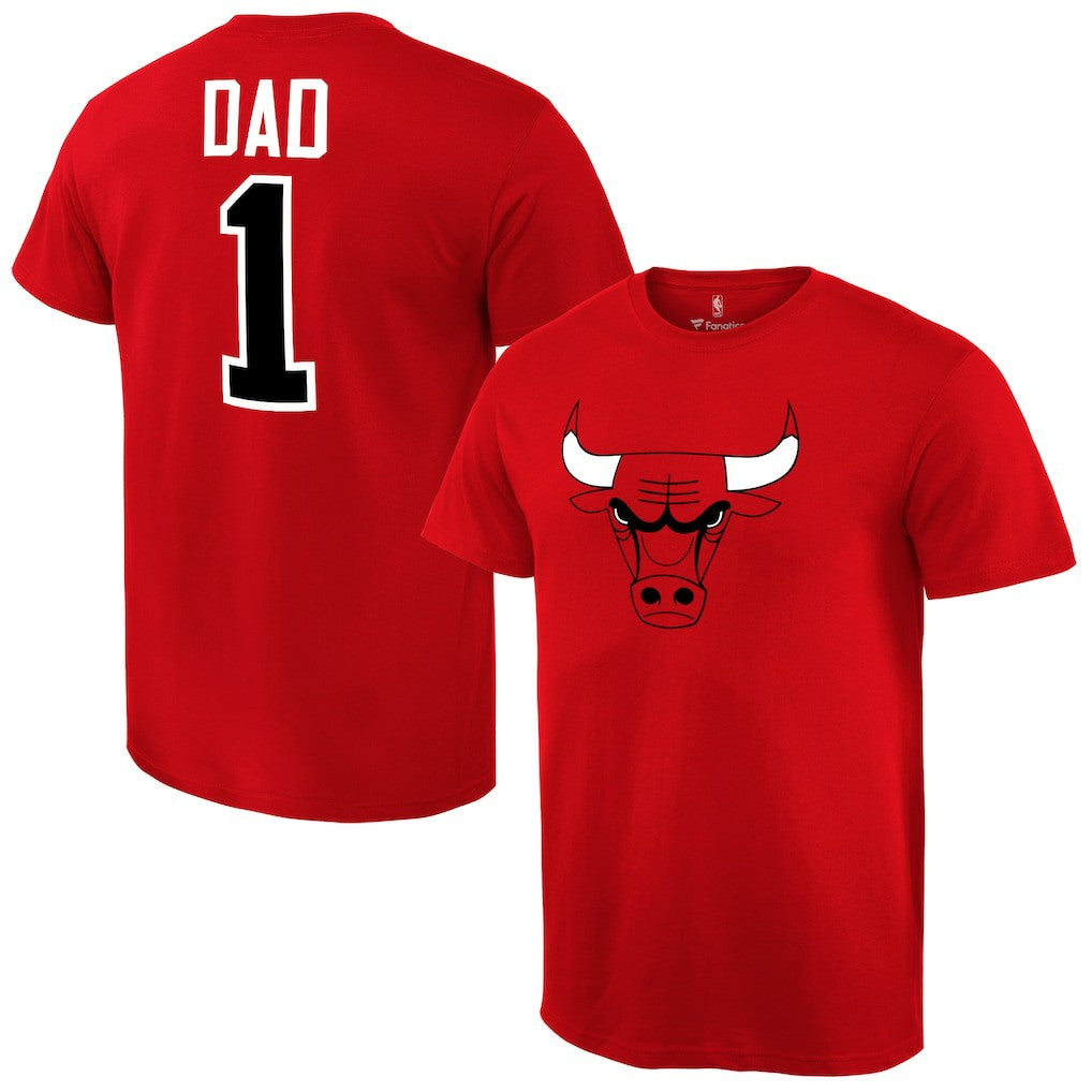 Chicago Bulls #1 Dad T-Shirt sale Discount