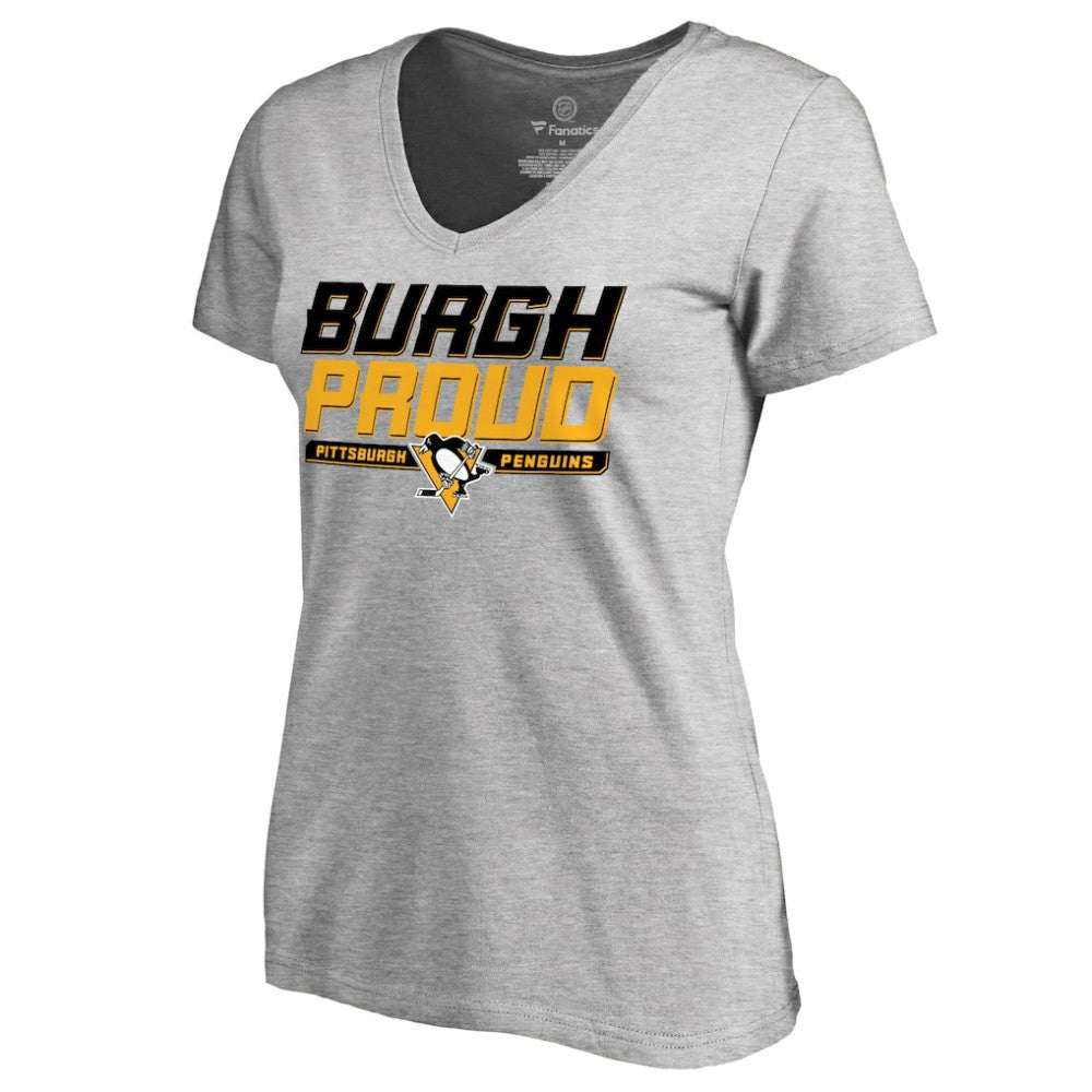 Pittsburgh Penguins Women's Hometown Collection Burgh Proud V-Neck T-Shirt Online