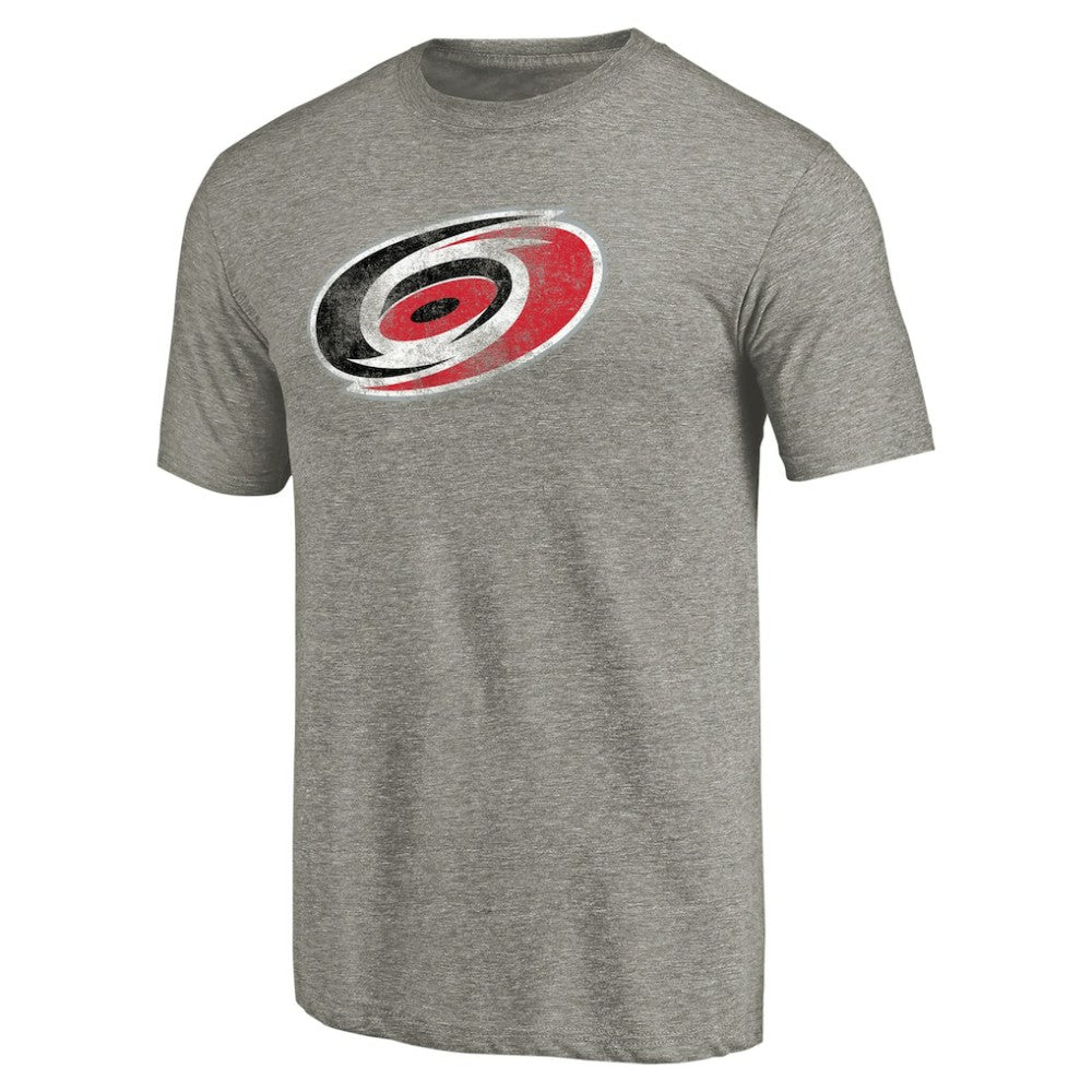Carolina Hurricanes Distressed Team Logo Tri-Blend T-Shirt Sale