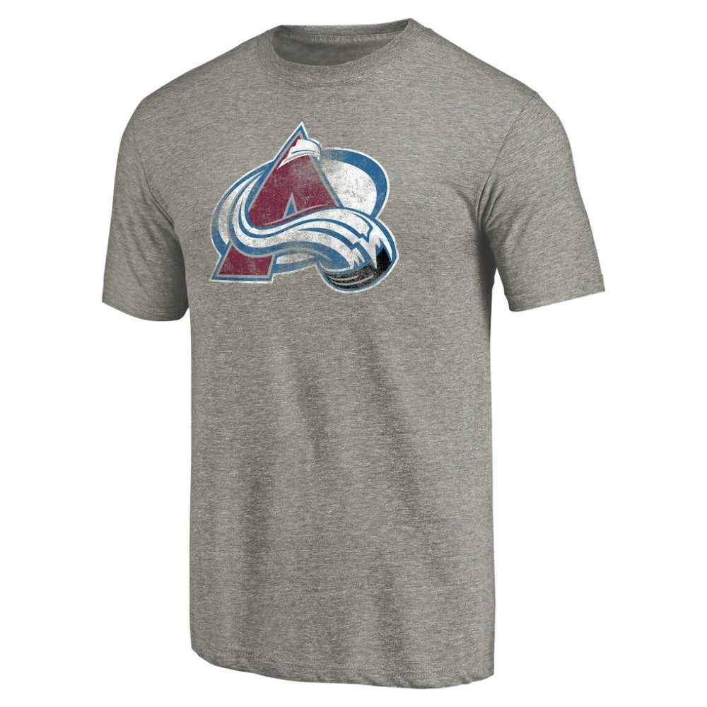 Colorado Avalanche Distressed Team Logo Tri-Blend T-Shirt Online