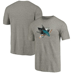 San Jose Sharks Distressed Team Logo Tri-Blend T-Shirt Online