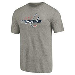Washington Capitals Distressed Team Logo Tri-Blend T-Shirt Outlet