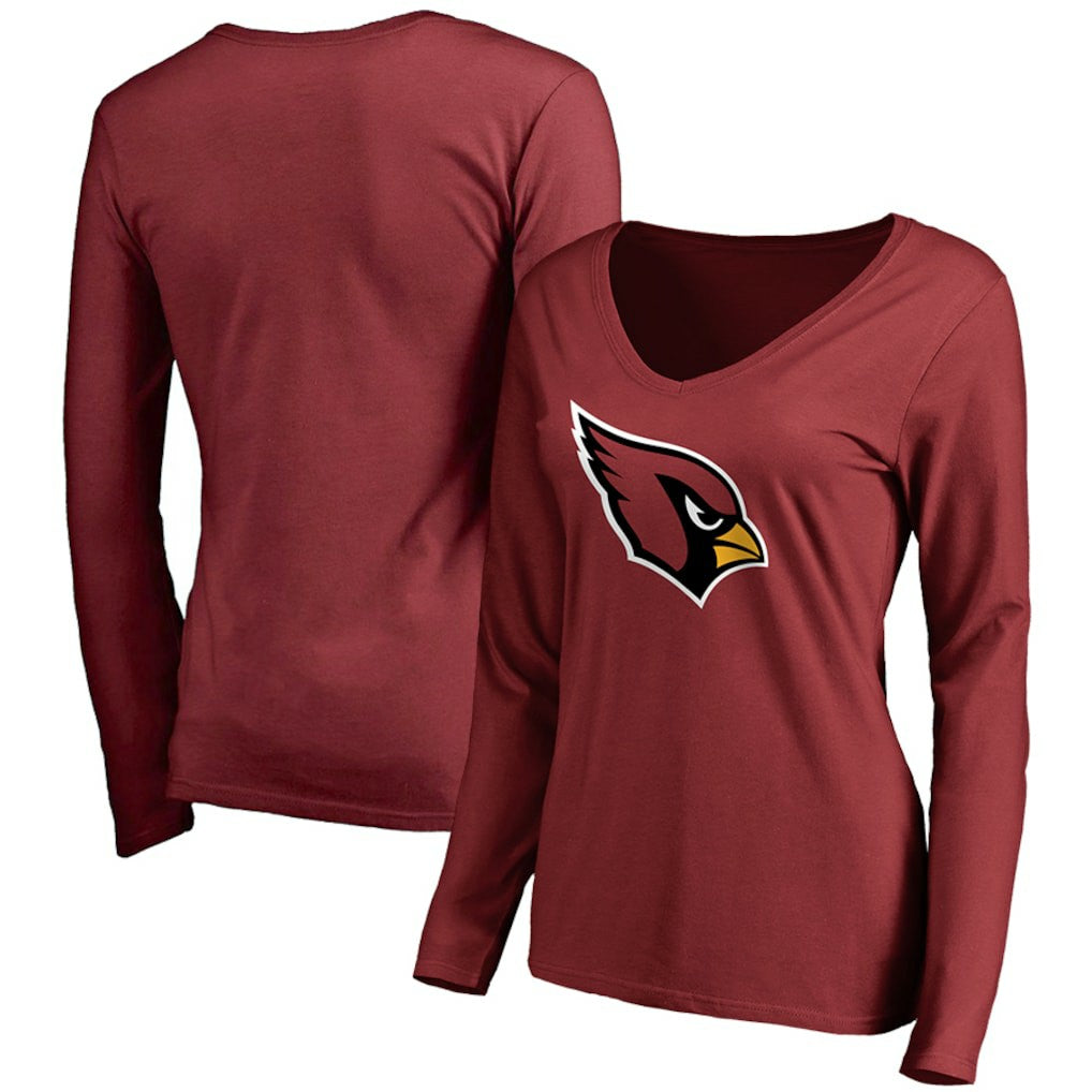 Arizona Cardinals  Women's Primary Team Logo Long Sleeve T-Shirt
