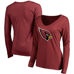 Arizona Cardinals  Women's Primary Team Logo Long Sleeve T-Shirt