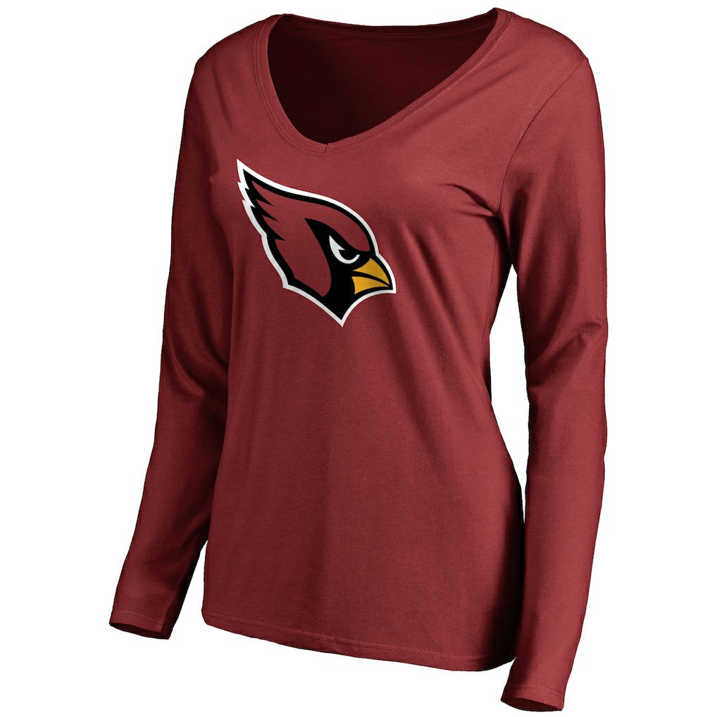 Arizona Cardinals  Women's Primary Team Logo Long Sleeve T-Shirt
