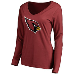 Arizona Cardinals  Women's Primary Team Logo Long Sleeve T-Shirt