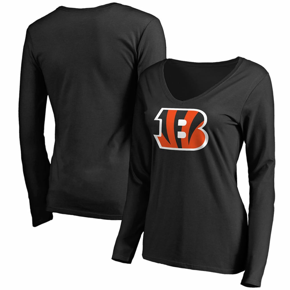 Cincinnati Bengals  Women's Primary Team Logo Long Sleeve T-Shirt