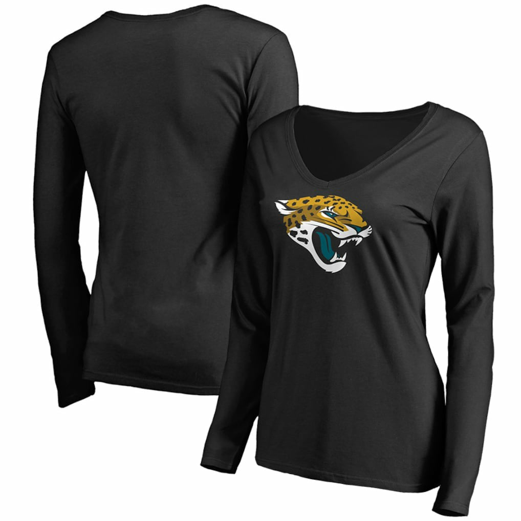 Jacksonville Jaguars  Women's Primary Team Logo Long Sleeve T-Shirt