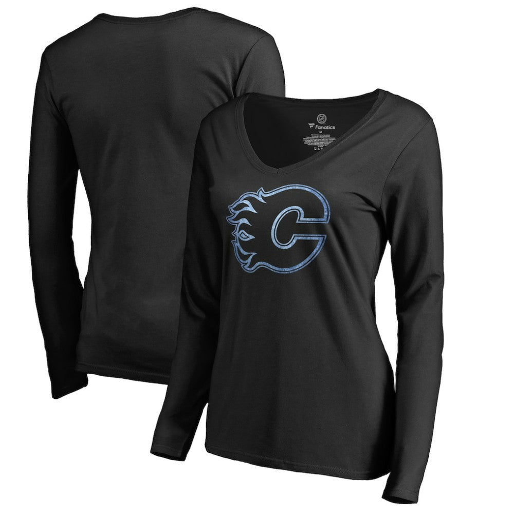 Calgary Flames Women's Pond Hockey Long Sleeve T-Shirt Sale