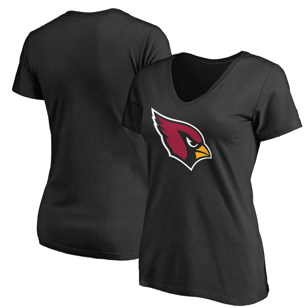 Arizona Cardinals  Women's Primary Team Logo V-Neck T-Shirt