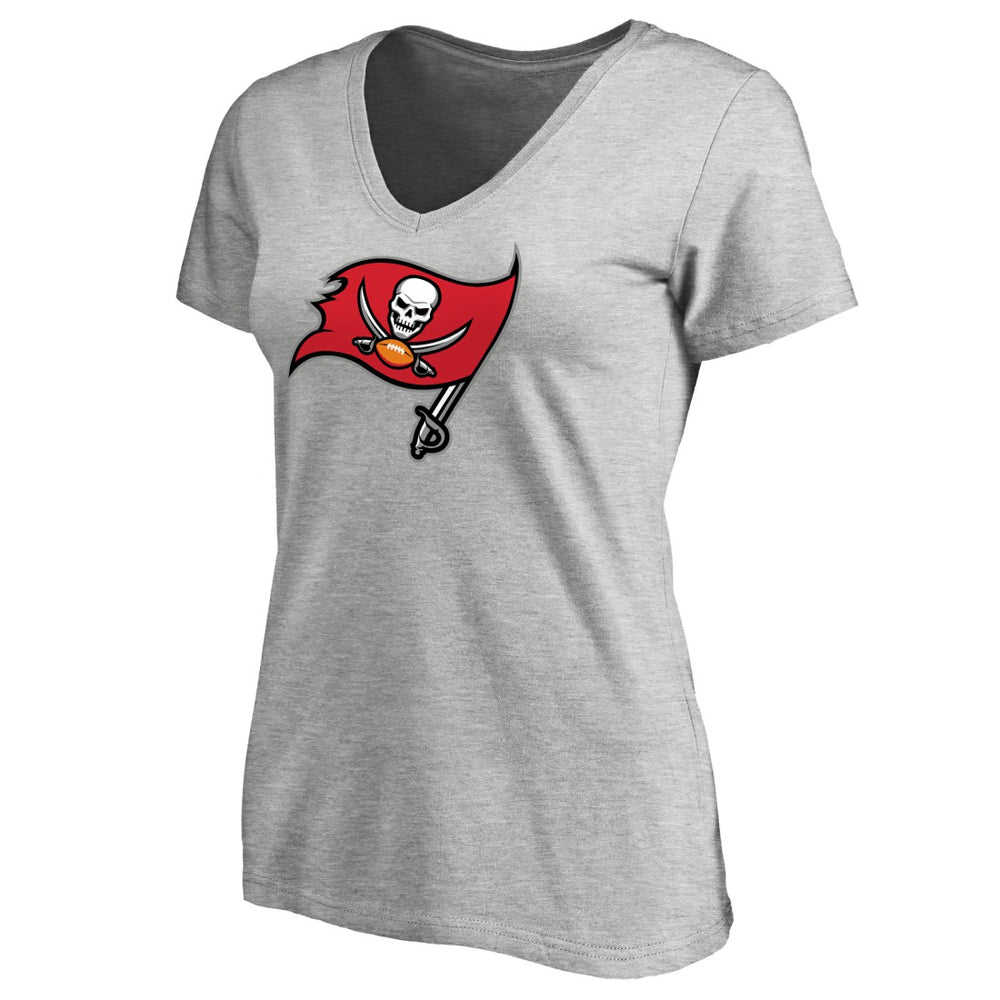Tampa Bay Buccaneers  Women's Primary Logo V-Neck T-Shirt