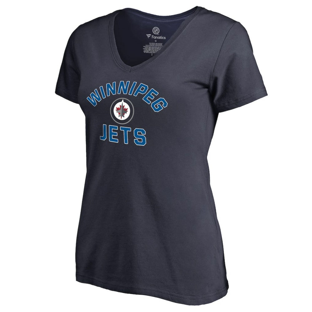 Winnipeg Jets Women's Overtime V-Neck T-Shirt Outlet
