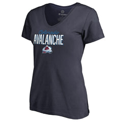 Colorado Avalanche Women's Nostalgia V-Neck T-Shirt Discount
