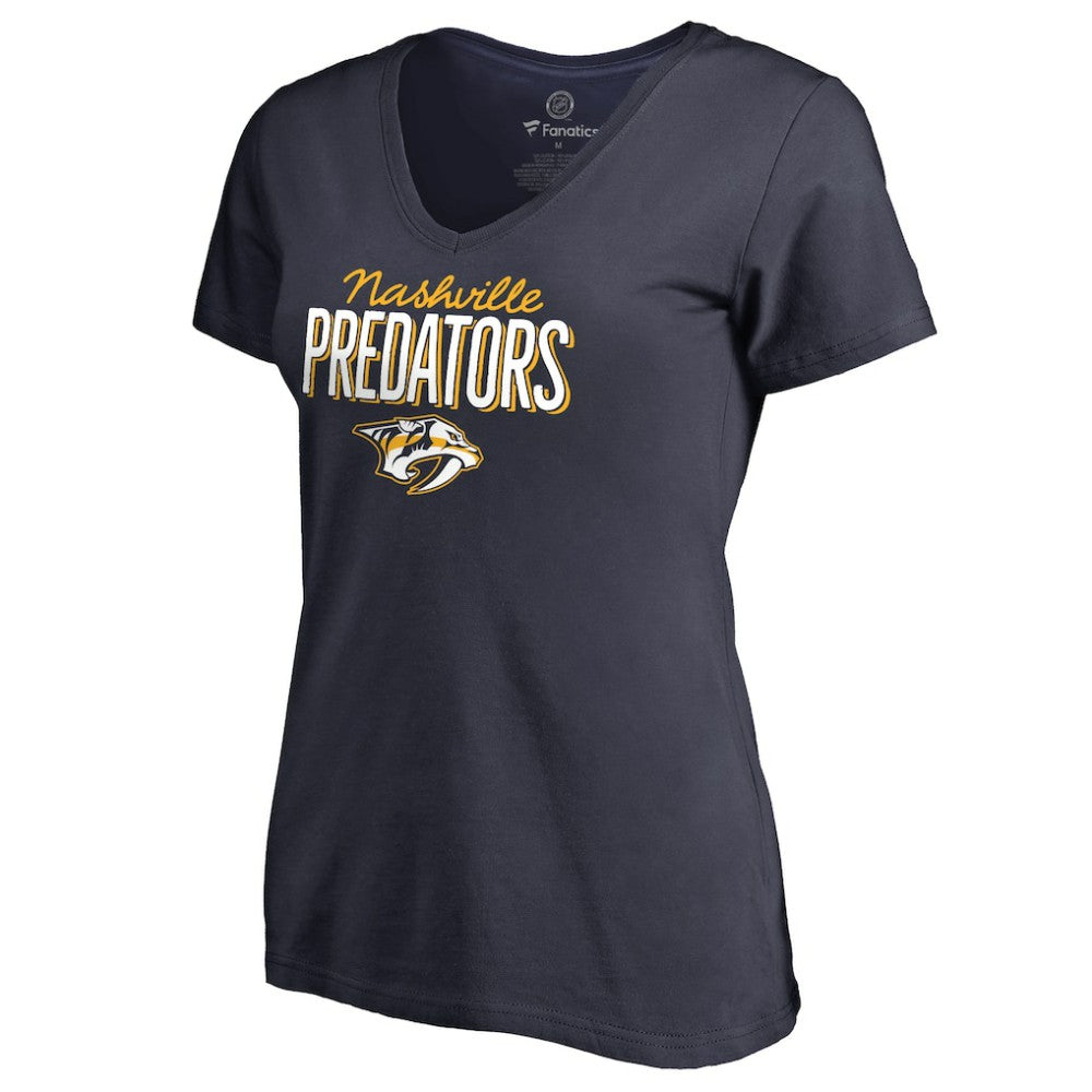Nashville Predators Women's Nostalgia V-Neck T-Shirt On Sale