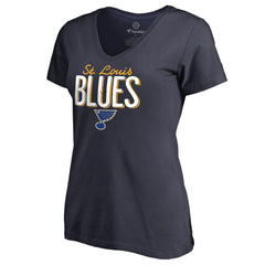 St. Louis Blues Women's Nostalgia V-Neck T-Shirt For Sale