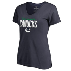 Vancouver Canucks Women's Nostalgia V-Neck T-Shirt Online