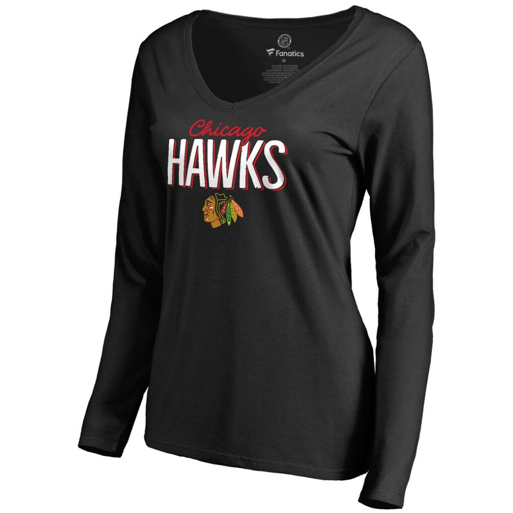 Chicago Blackhawks Women's Nostalgia 2 Long Sleeve T-Shirt On Sale