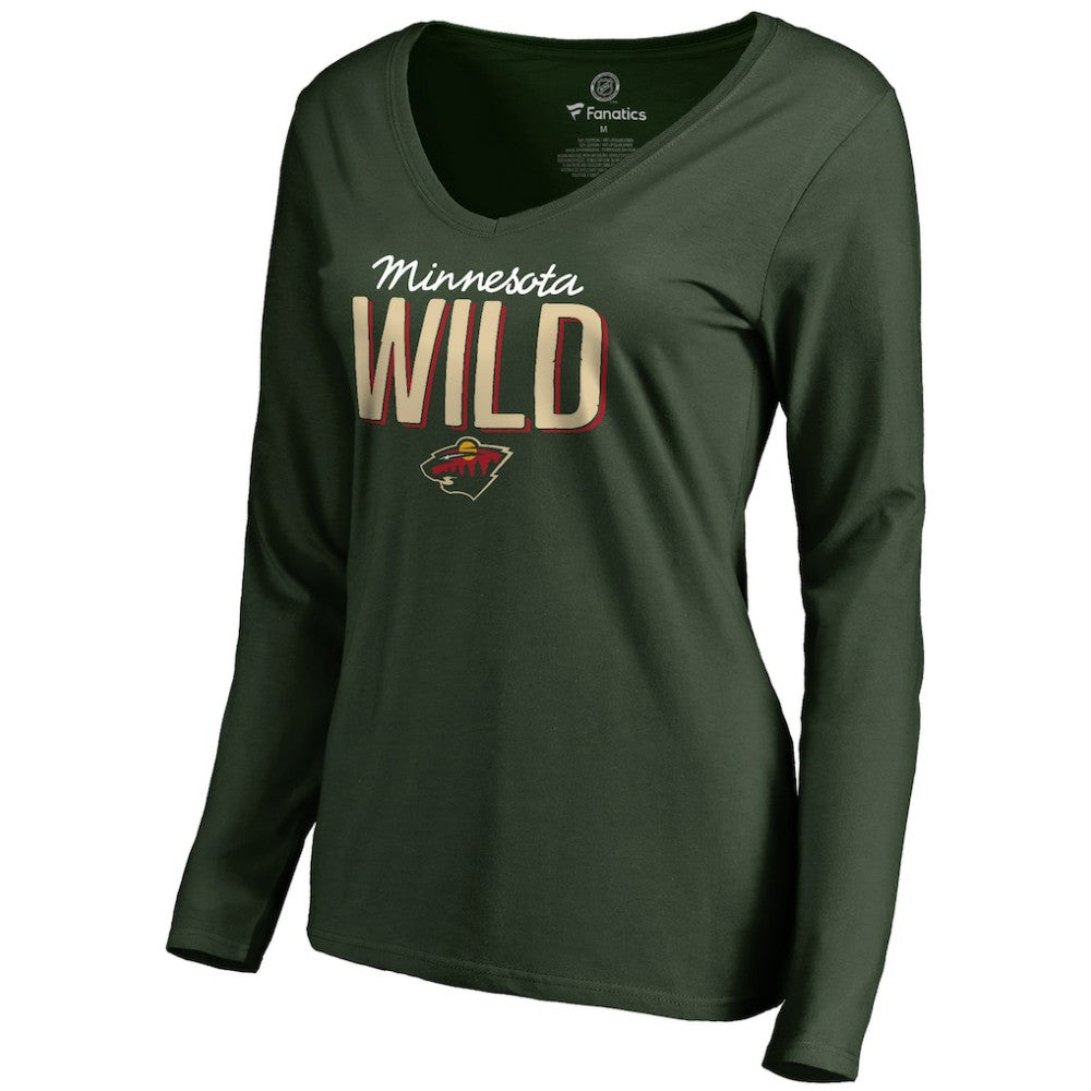 Minnesota Wild Women's Nostalgia Long Sleeve T-Shirt For Sale