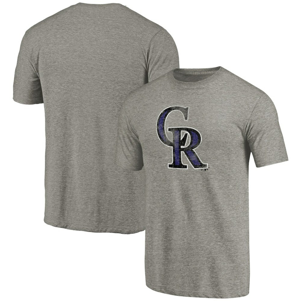 Colorado Rockies Distressed Team Tri-Blend T-Shirt | MLB Discount