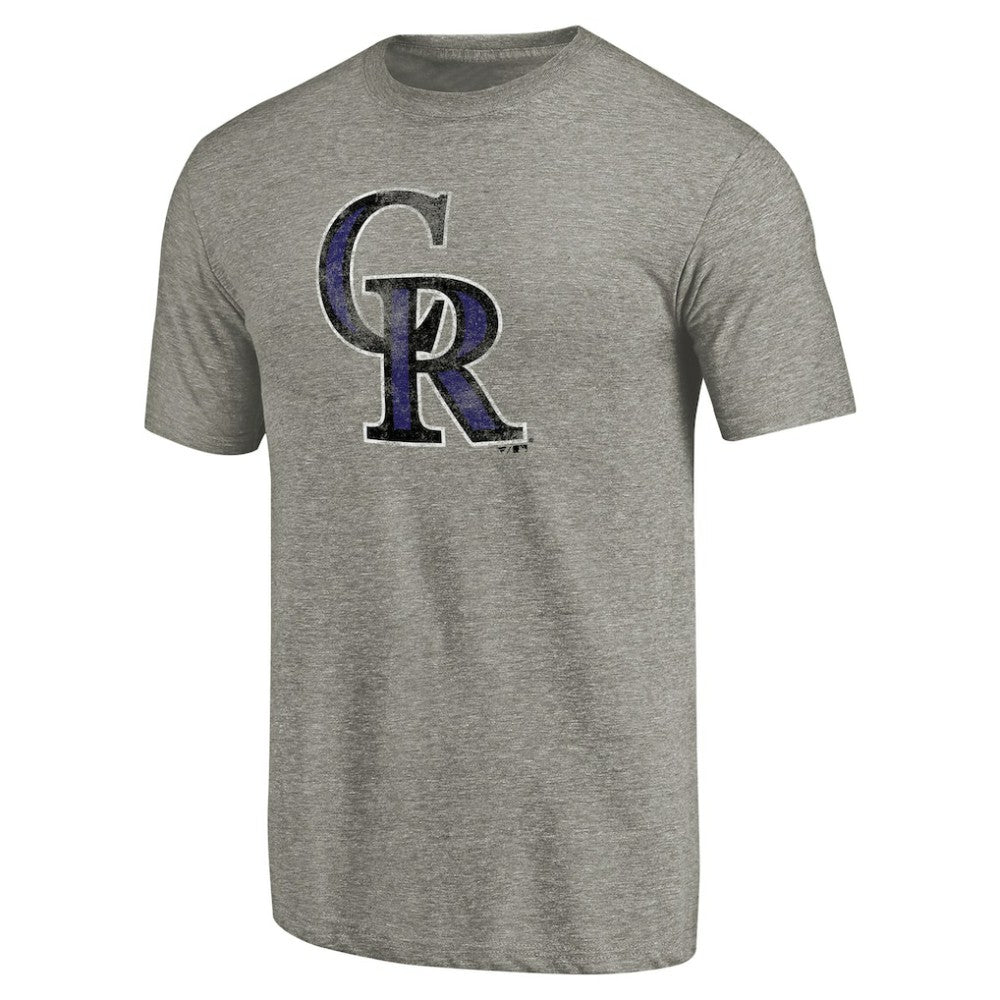 Colorado Rockies Distressed Team Tri-Blend T-Shirt | MLB Discount