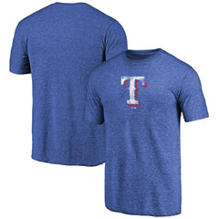 Texas Rangers Distressed Team 2 Tri-Blend T-Shirt | MLB Shop
