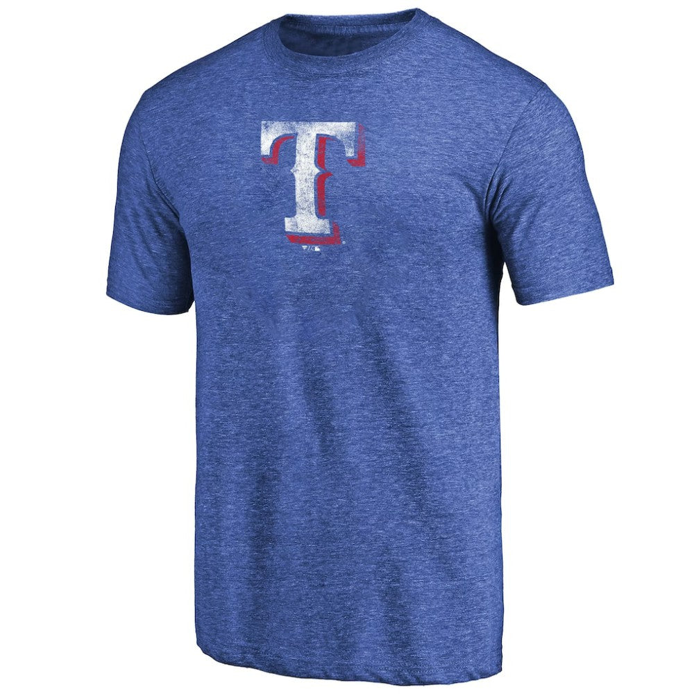 Texas Rangers Distressed Team 2 Tri-Blend T-Shirt | MLB Shop