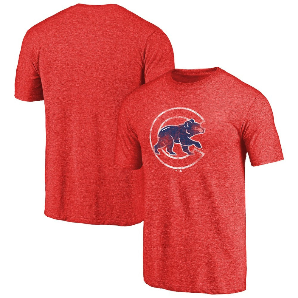 Chicago Cubs Distressed Team 2 Tri-Blend T-Shirt | MLB Shop