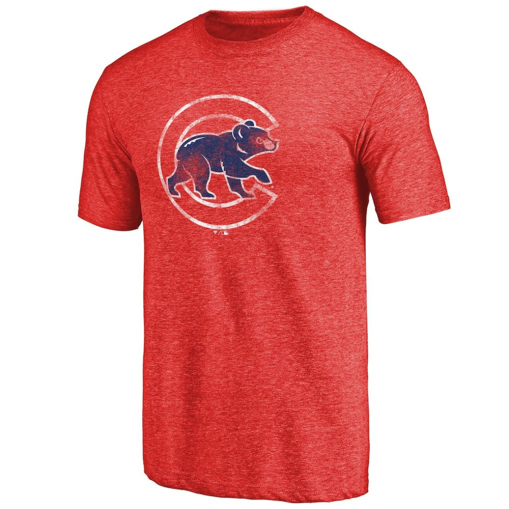 Chicago Cubs Distressed Team 2 Tri-Blend T-Shirt | MLB Shop