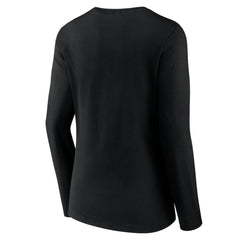 Pittsburgh Pirates Women's Team Color Primary Logo V-Neck Long Sleeve T-Shirt | MLB Outlet