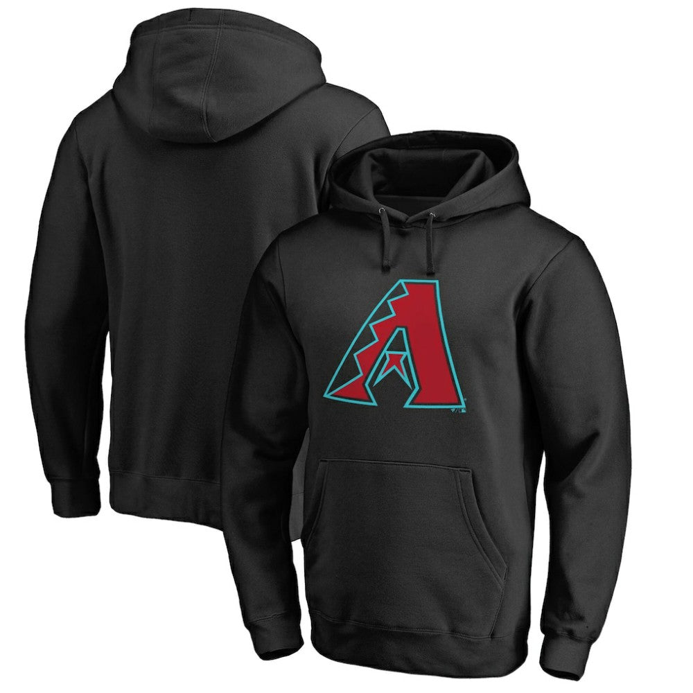 Arizona Diamondbacks Official Logo Fitted Pullover Hoodie | MLB On Sale