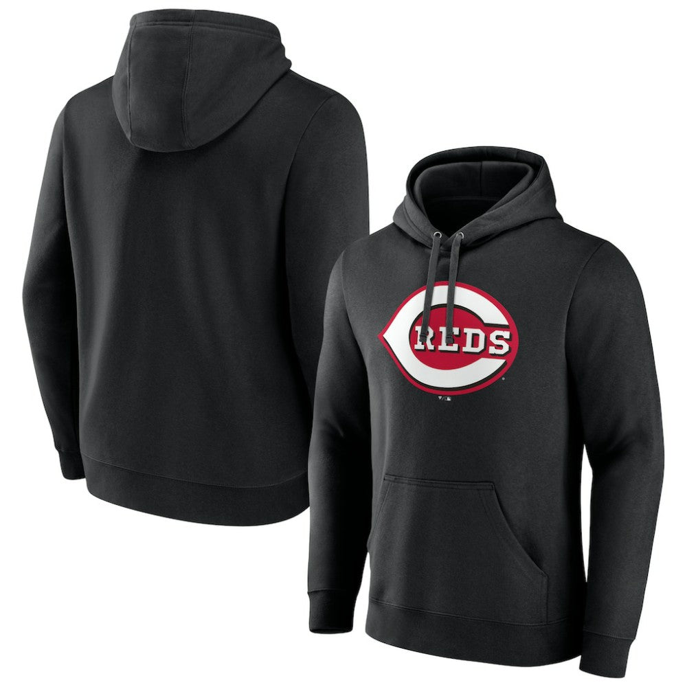Cincinnati Reds Official Logo Fitted Pullover Hoodie | MLB On Sale
