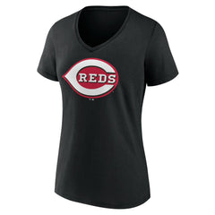 Cincinnati Reds Women's Secondary Color Primary Logo T-Shirt | MLB Sale