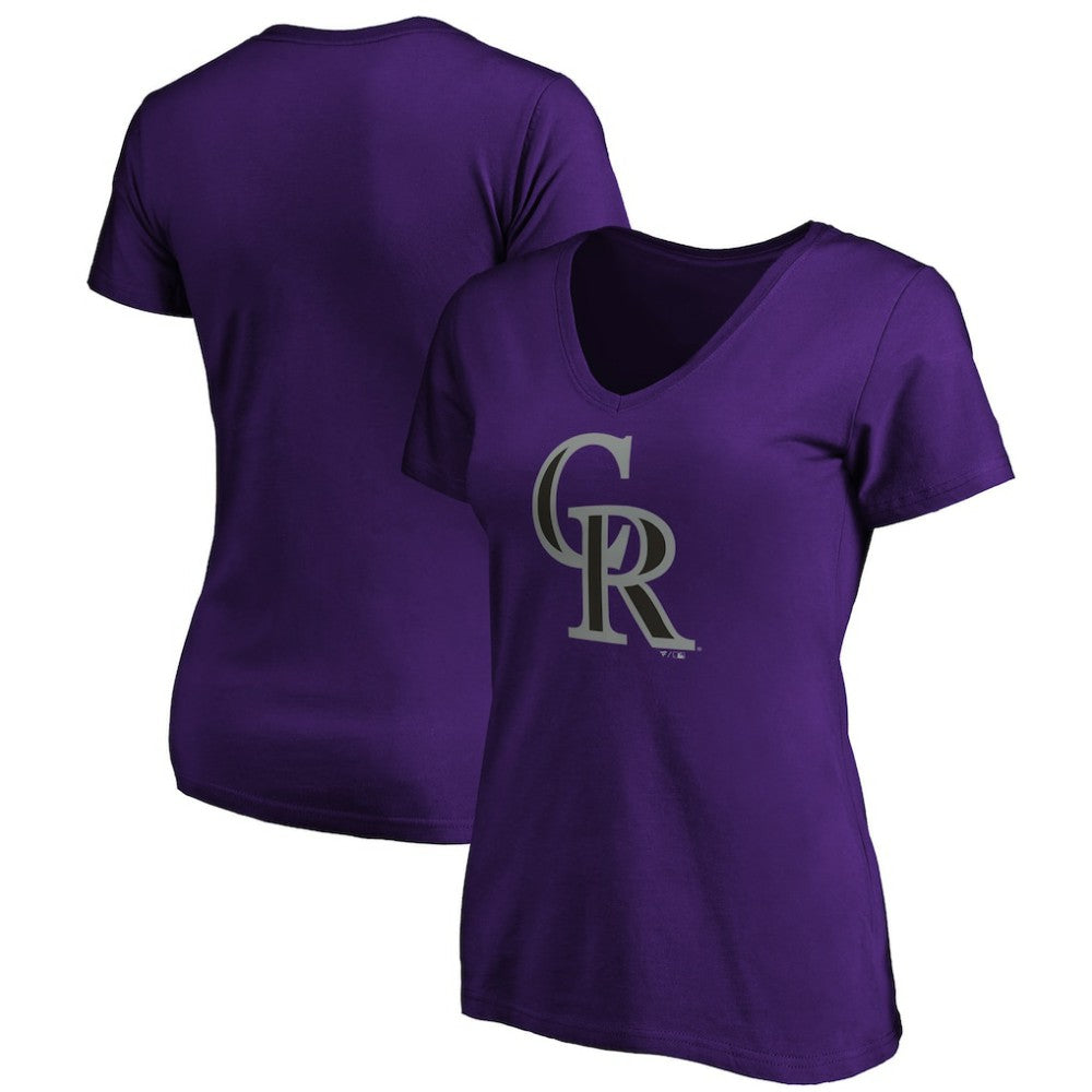 Colorado Rockies Women's Secondary Color Primary Logo T-Shirt | MLB Shop