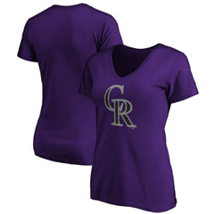Colorado Rockies Women's Secondary Color Primary Logo T-Shirt | MLB Shop