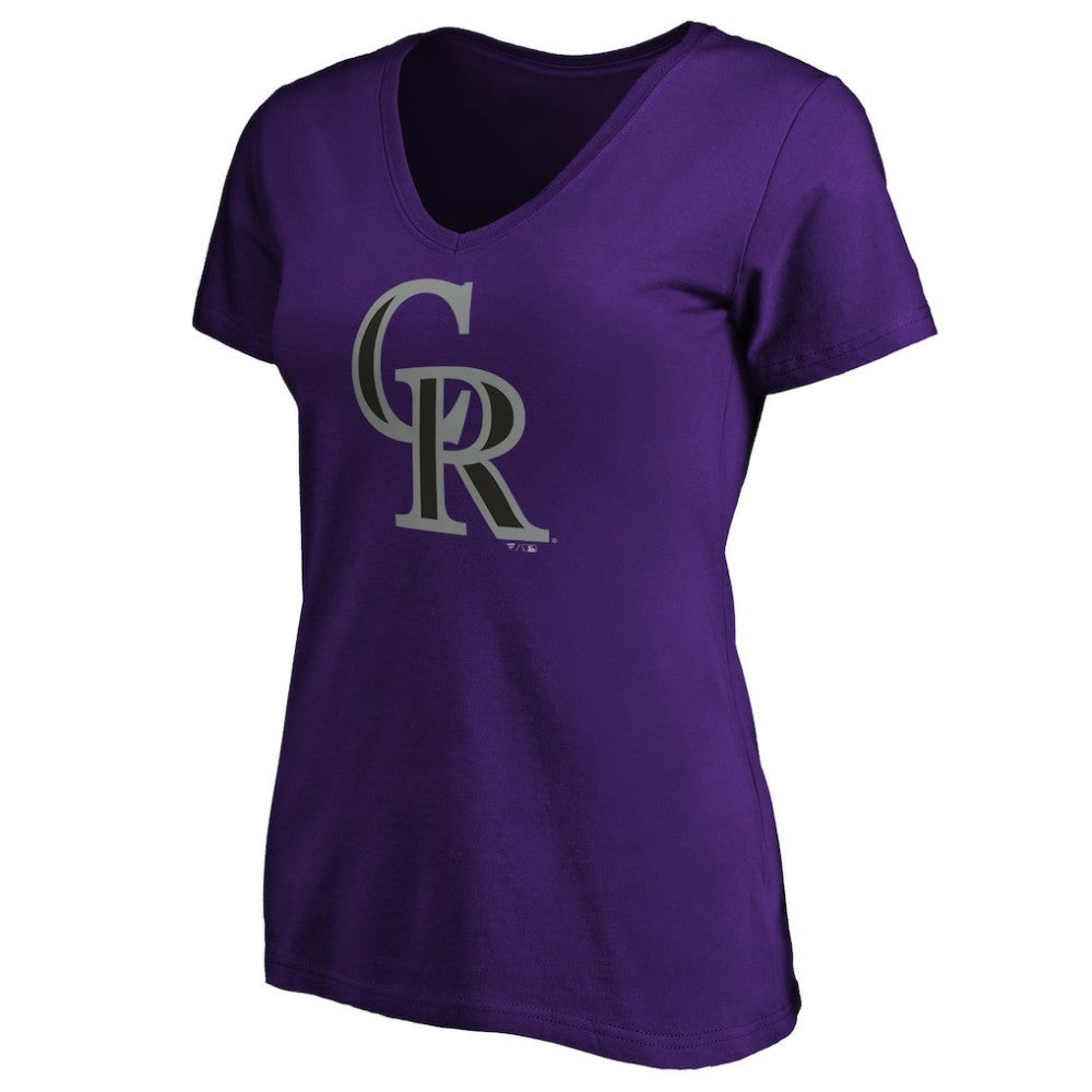 Colorado Rockies Women's Secondary Color Primary Logo T-Shirt | MLB Shop