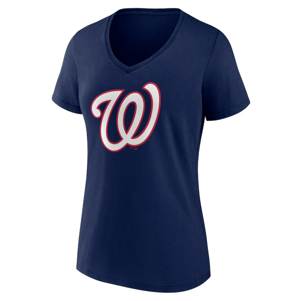 Washington Nationals Women's Secondary Color Primary Logo T-Shirt | MLB Near me