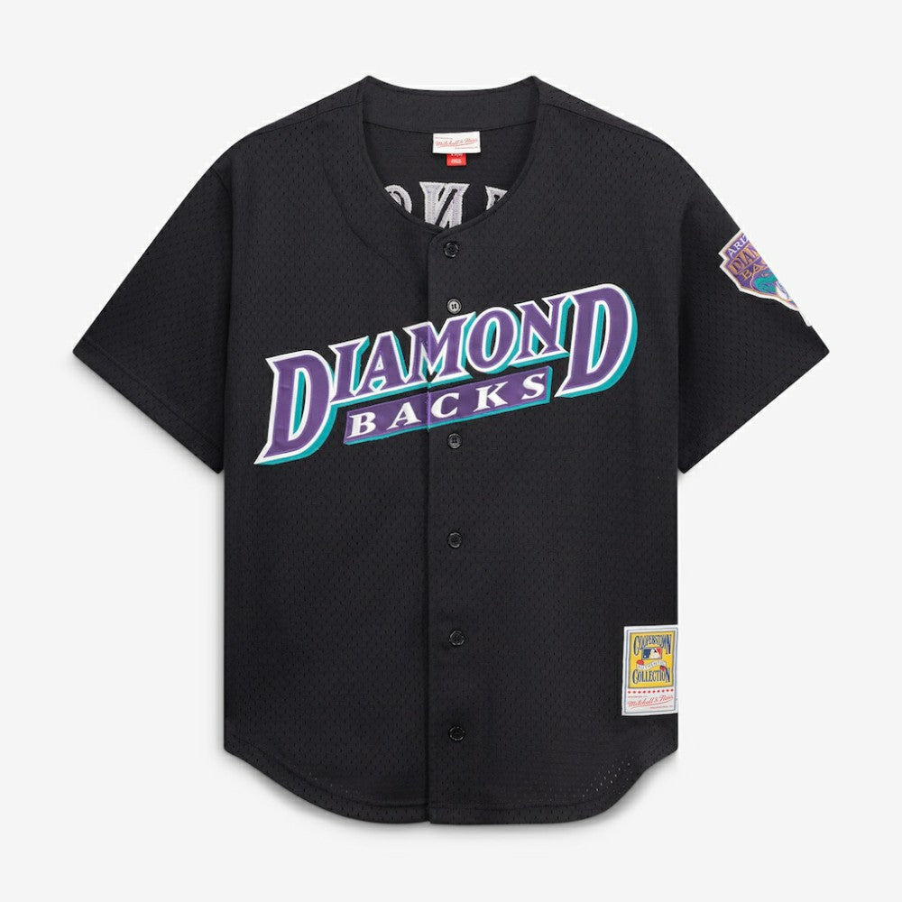 Randy Johnson Arizona Diamondbacks Mitchell & Ness Cooperstown Collection Mesh Batting Practice Button-Up Jersey | MLB For sale