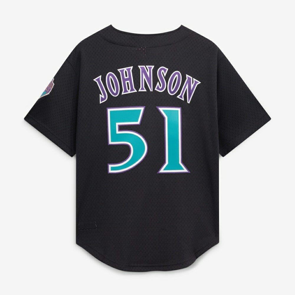 Randy Johnson Arizona Diamondbacks Mitchell & Ness Cooperstown Collection Mesh Batting Practice Button-Up Jersey | MLB For sale