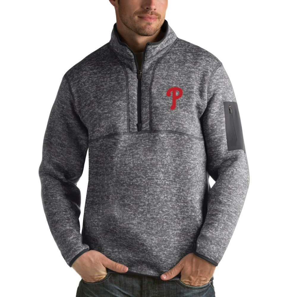 Philadelphia Phillies Antigua Fortune Half-Zip Sweater | MLB Near me
