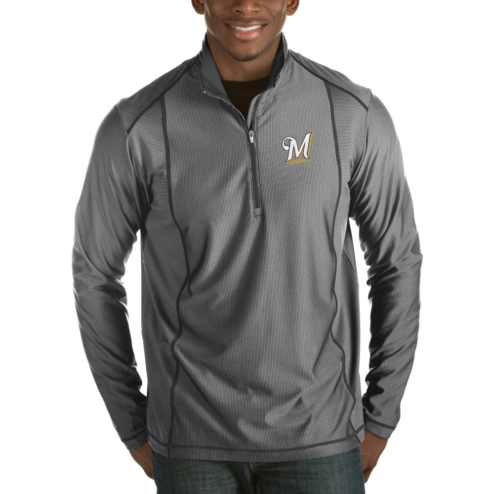 Milwaukee Brewers Antigua Tempo Half-Zip Pullover Jacket | MLB Sale