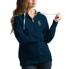 Seattle Mariners Antigua Women's Victory Full-Zip Hoodie | MLB On Sale