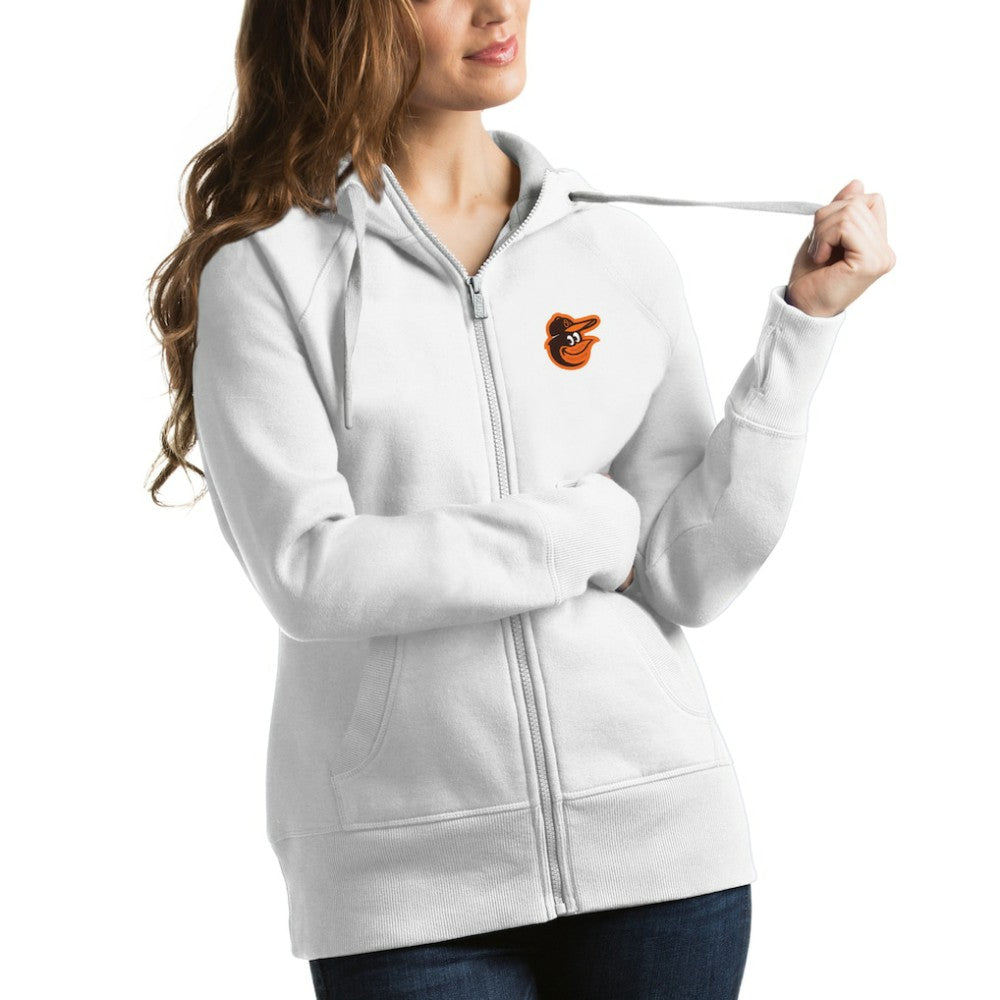 Baltimore Orioles Antigua Women's Victory Full-Zip Hoodie | MLB Discount