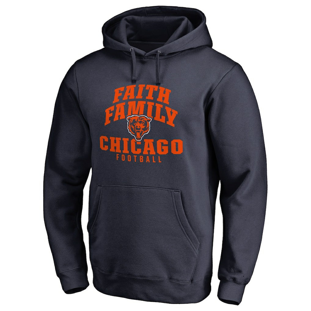 Chicago Bears  Faith Family Pullover Hoodie