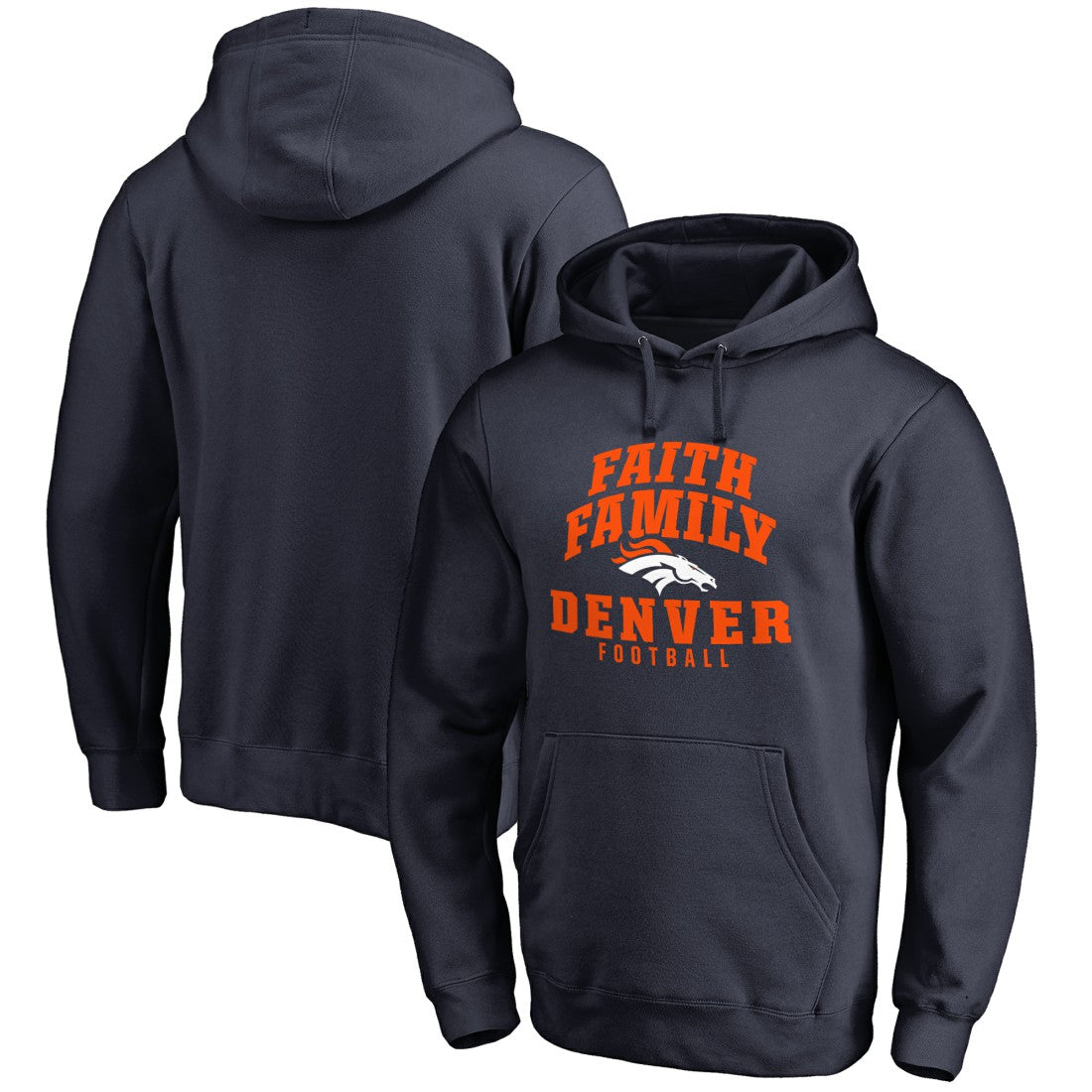 Denver Broncos  Faith Family Pullover Hoodie
