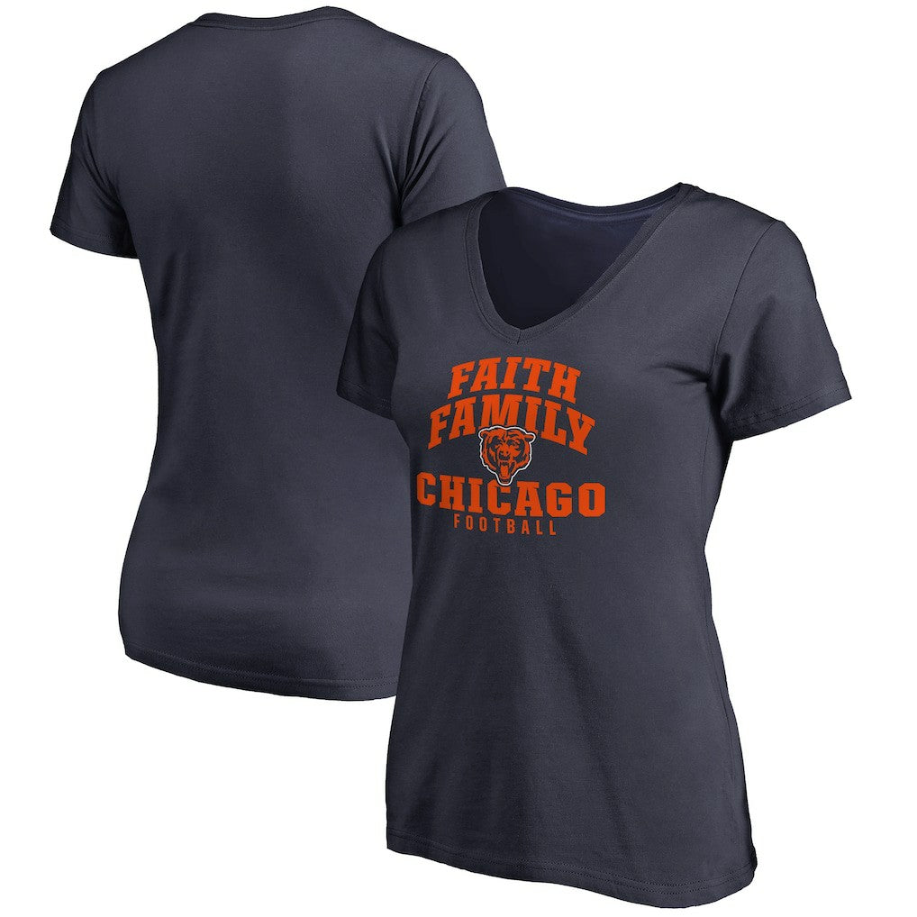 Chicago Bears  Women's Faith Family T-Shirt