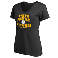 Pittsburgh Steelers  Women's Faith Family T-Shirt