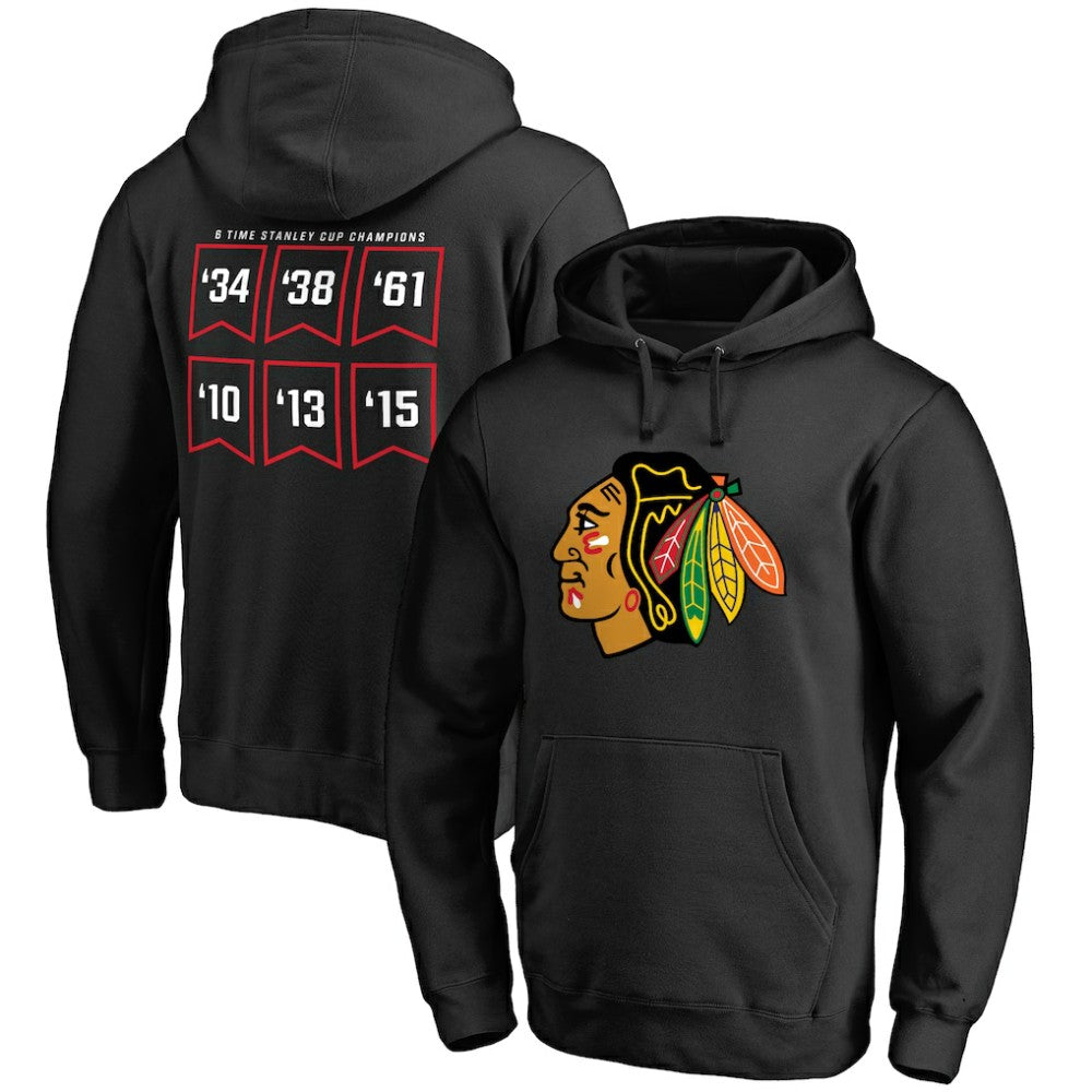 Chicago Blackhawks Raise the Banner Pullover Hoodie Sale