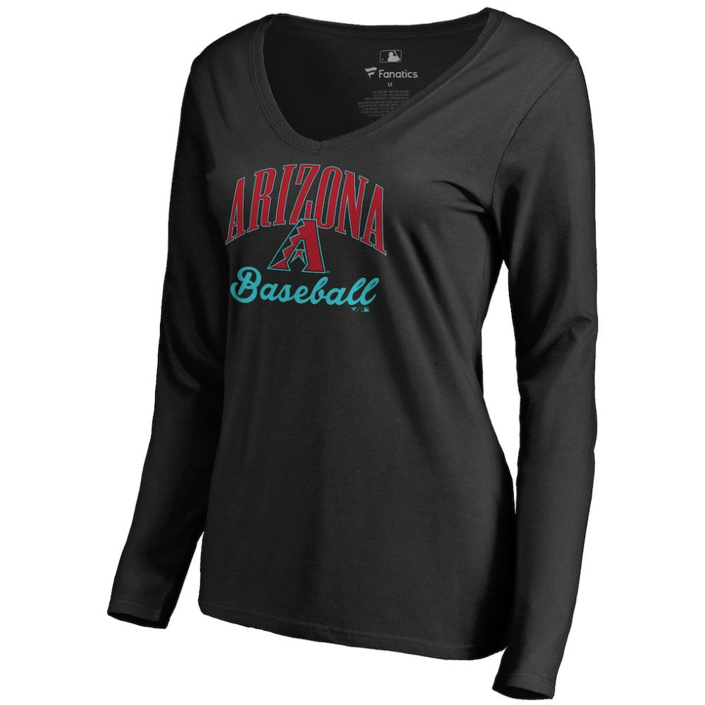 Arizona Diamondbacks Women's Victory Script Long Sleeve T-Shirt | MLB Discount